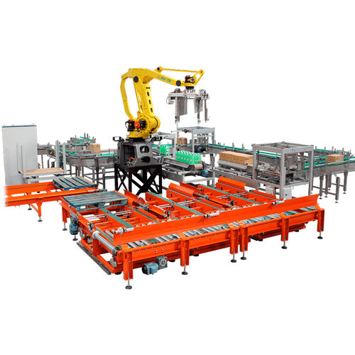 Paletizador robotizado - RA-PL series - AND & OR - para cajas / para la industria del embotellado / para la industria del embalaje
