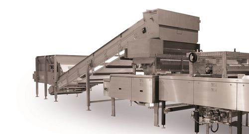 Alimentador giratorio - Baker Perkins Ltd. - de cinta transportadora / de placas / para productos alimentarios
