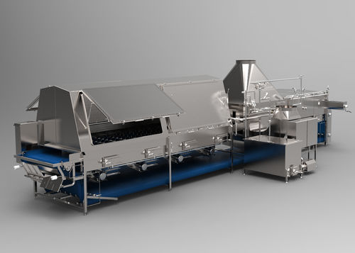 Escaldador de vapor - Cabinplant A/S - para frutas y hortalizas / para la industria alimentaria / horizontal