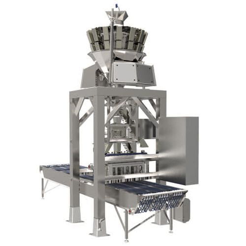 Máquina rellenadora de pizzas controlada por PLC - Cabinplant A/S