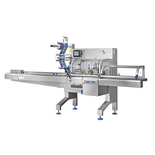 Máquina de embalaje automática - CARINA 500 E - DELFIN S.r.l. - horizontal / con sellado / flow-pack