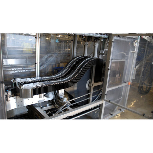 Transportador aéreo - Gronemeyer Maschinenfabrik GmbH & Co. - con giro / para botellas