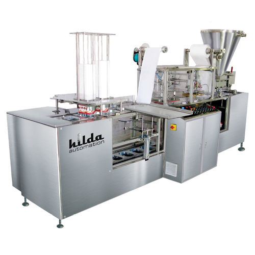 Llenadora selladora automática - M/S. Hilda Automation  - lineal / para productos alimentarios / de vasos