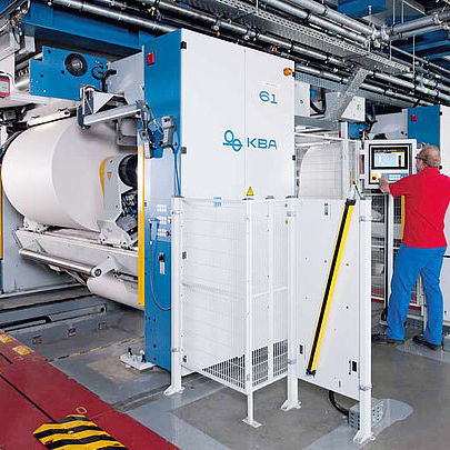 Devanadora motorizada - Pastomat - Koenig & Bauer AG (KBA) - para alimentación de prensas / de cinta / horizontal