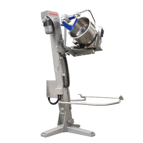 Volteador elevador - König Maschinen GmbH - eléctrico / para recipientes / para recipiente de masa