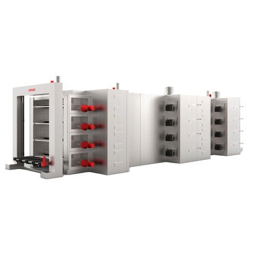 Horno para la industria agroalimentaria de túnel - MDI STRATOS - König Maschinen GmbH - para pan / de calor / de cocción
