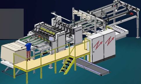 Máquina de corte con guillotina - CVX - Heinrich Kuper GmbH & Co. KG - para madera / CNC / apilador