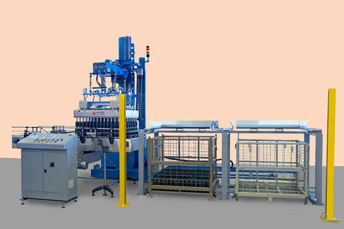Encajadora-desencajadora pick and place - BOXTER 20-SA - MAS PACK - automática / para botellas de vidrio / para la industria alimentaria y de la bebida