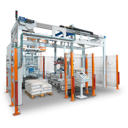 Paletizador por capas - MF PCA 700 / 700 - MF TECNO - MASSINI INDUSTRIES srl - de bolsas / para la industria del cemento / automático