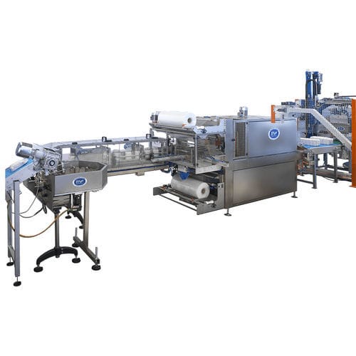 Retractiladora automática - MF-V - MF TECNO - MASSINI INDUSTRIES srl - para ladrillos / PLC / de paquetes