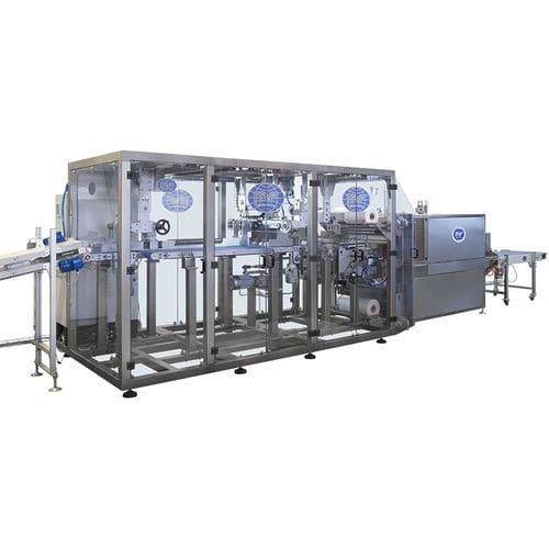 Retractiladora automática - MF-H - MF TECNO - MASSINI INDUSTRIES srl - para ladrillos / PLC / de cartón