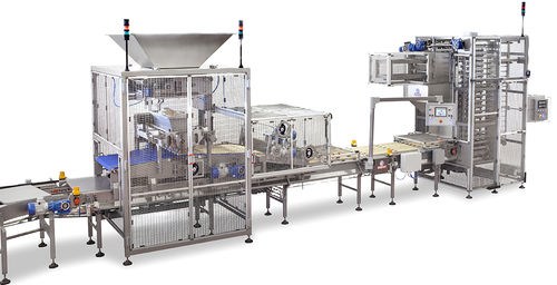Línea de producción de cookies con extrusora - SYR³ 800-1300 - Minipan S.r.l. Food Processing Machines - controlada por PLC