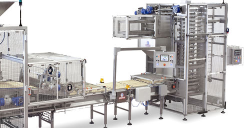 Sistema de carga y descarga cremallera - Minipan S.r.l. Food Processing Machines - automático