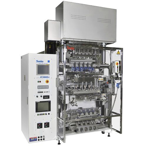 Ensacadora vertical - FC-1000AF - Sanko Machinery Co., Ltd. - ponderal / stickpack / para polvos