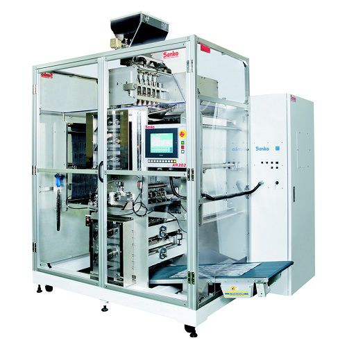 Ensacadora vertical - AR202 - Sanko Machinery Co., Ltd. - VFFS / para granulados / de multilíneas