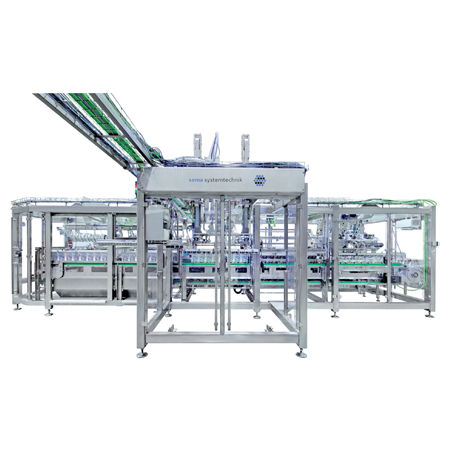 Empacadora de bandejas enfajadora automática - 6100 s - sema Systemtechnik Sewing GmbH & Co. KG - de vasos / para botellas