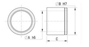 Cojinete liso abierto - 103-3 series - Skiffy - de PTFE / de nailon