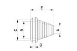 Pasacables de PVC - 443 series - Skiffy - obturado