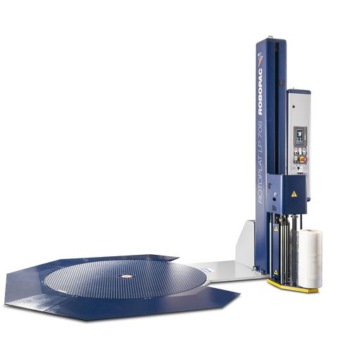 Envolvedora con plataforma giratoria - ROTOPLAT LP - ROBOPAC SPA - de paquetes de perfil bajo / para palés / de film estirable