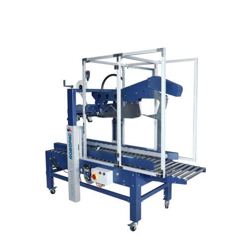 Precintadora de cajas de cartón con cuatro solapas - Robotape CF HD - ROBOPAC SPA - cinta adhesiva / automática