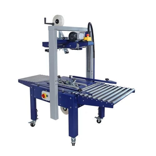 Precintadora de cajas de cartón con cuatro solapas - Robotape TBD HD - ROBOPAC SPA - cinta adhesiva / semiautomática