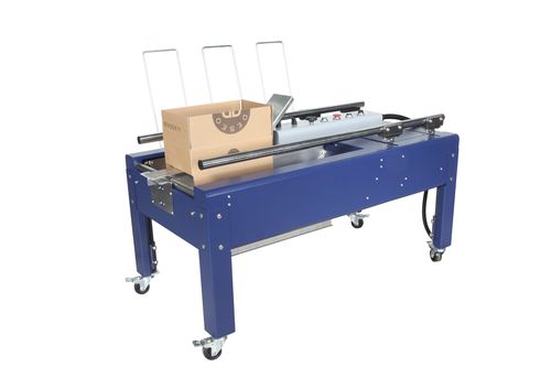 Precintadora de cajas de cartón con cuatro solapas - STARBOX series - ROBOPAC SPA - cinta adhesiva / semiautomática