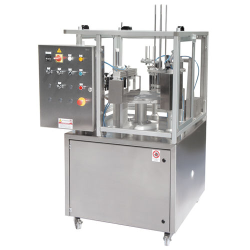 Llenadora-operculadora automática - RPC series - Rotopack S.r.l. - electromecánica / de botes / de líquidos