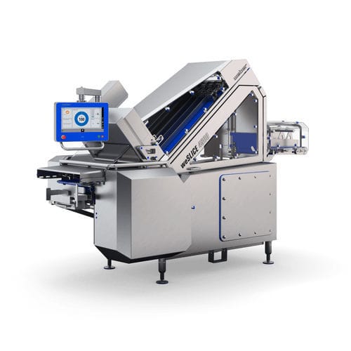 Cortadora de carne - weSLICE 4000 - Weber Maschinenbau - automática / con hoja circular / de acero inoxidable