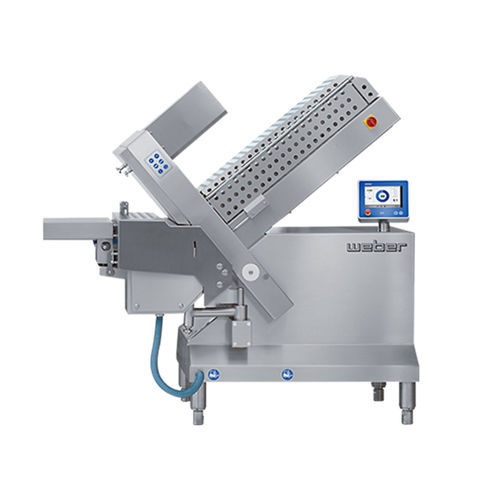 Cortadora de carne - 305 series - Weber Maschinenbau - automática / con hoja circular / de acero inoxidable