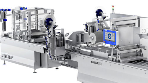 Etiquetadora totalmente automática - weLABEL  - Weber Maschinenbau - para embalajes / para aplicación en la parte superior del producto / para aplicación en la parte inferior del producto