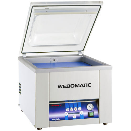 Máquina de acondicionamiento manual - E15-D Basic - WEBOMATIC - de vacío / de campana / de mesa