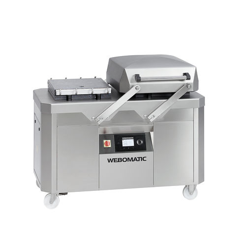 Máquina de acondicionamiento semiautomática - duoMAT series - WEBOMATIC - de vacío / de doble campana / para productos alimentarios
