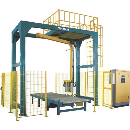 Envolvedora con brazo giratorio - R1800FZ-PL - SHANDONG SINOLION MACHINERY CORP LTD - automática / para palés / con dispositivo colocador de techo