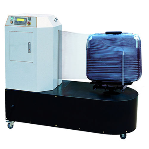 Envolvedora de maletas - XL-01 - SHANDONG  SINOLION  MACHINERY  CORP  LTD - con plataforma giratoria / automática / de film estirable