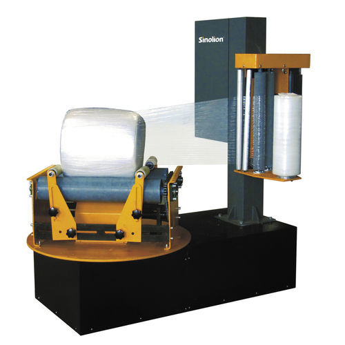 Envolvedora con plataforma giratoria - P500F - SHANDONG  SINOLION  MACHINERY  CORP  LTD - semiautomática / para caucho / para no tejidos