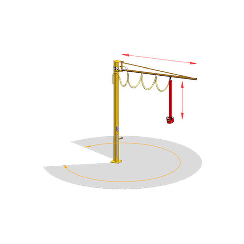 Grúa pluma de columna - SMI Handling Systeme GmbH - de pared / 300°