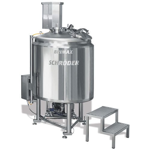 Cuba de almacenaje - BRIMAX 2000  - TIPPER TIE TECHNOPACK GmbH - de carne / de acero inoxidable / cilíndrica