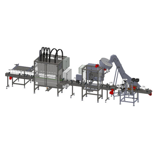 Llenadora enteramente automática - CA-line - VCG Flüssigkeitsfüllmaschinen GmbH - de botellas / de latas / de líquidos