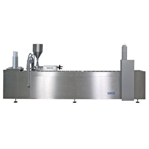 Llenadora tapadora enteramente automática - DFB-C - WICK-Machinery GmbH - de vasos / lineal
