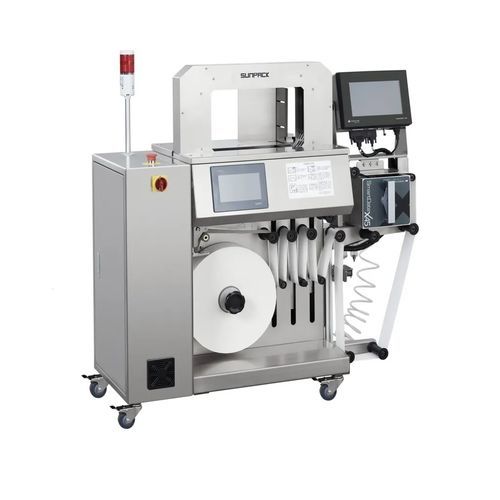 Máquina de colocación de cinta automática - WK06-75C-MRQ - DONGGUAN XUTIAN MACHINE CO.LTD. - de película OPP / con impresora / para la industria farmacéutica