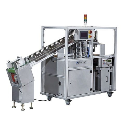 Máquina de colocación de cinta automática - WK02-30ABF - DONGGUAN XUTIAN MACHINE CO.LTD. - con pantalla táctil / con cinta de papel / para imprenta