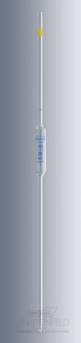 Pipeta monocanal - Paul Marienfeld GmbH & Co. KG - volumétrica / de vidrio borosilicato / manual