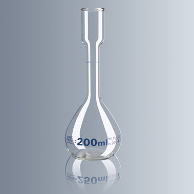 Matraz aforadas - 23420 series - Paul Marienfeld GmbH & Co. KG - de vidrio borosilicato / vidrio blanco / para titulación