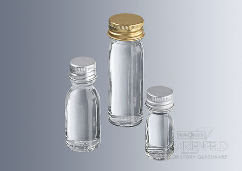 Frasco cilíndrico - 7 - 28 ml - Paul Marienfeld GmbH & Co. KG - de vidrio / con tapón