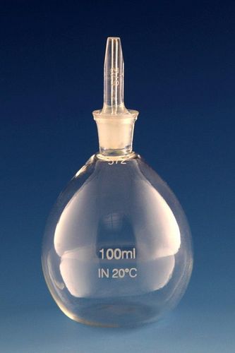 Picnómetro de vidrio - 10 - 100 ml - Dixon Glass Ltd