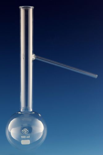 Frasco de destilación - 250 - 500 ml - Dixon Glass Ltd - de vidrio borosilicato / para análisis químicos