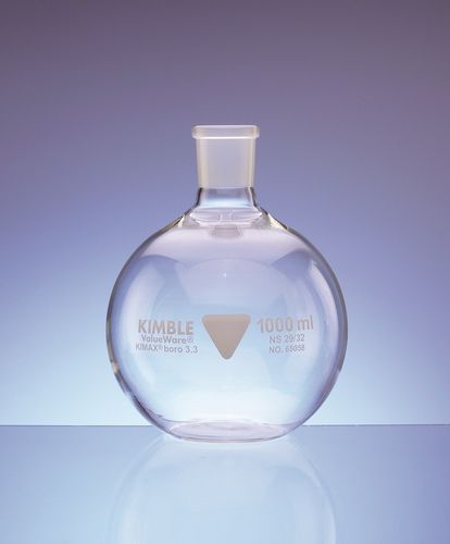 Matraz balón - 50 - 1 000 ml - Dixon Glass Ltd - de fondo plano / de vidrio borosilicato