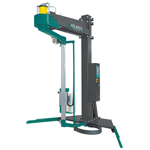 Envolvedora semiautomática - Lybra - Atlanta Packaging UK LTD - con brazo giratorio / con freno mecánico / para fardos pesados