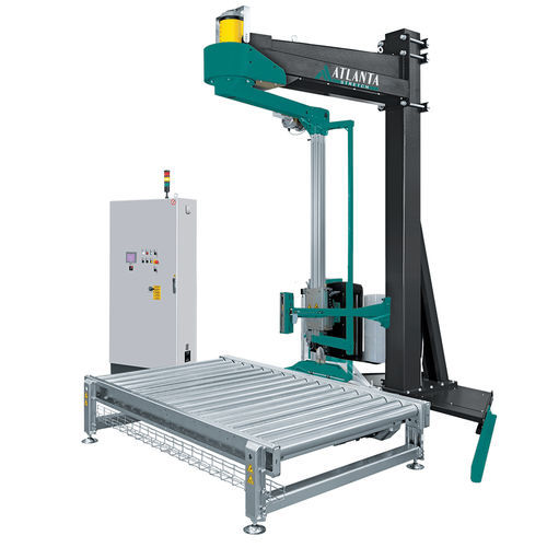 Envolvedora automática - Lybra Station - Atlanta Packaging UK LTD - con brazo giratorio / con freno electromagnético / para carretilla elevadora