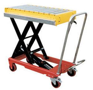 Mesa elevadora de tijera - CONV-1832 - Vestil Manufacturing - con pedal / móvil / de rodillos